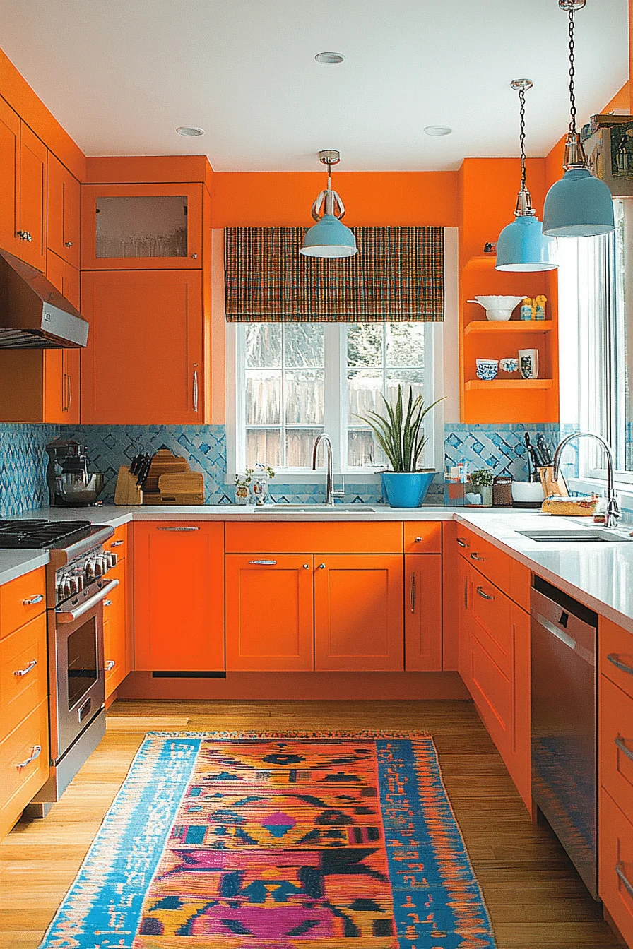 Golden Sunset Hue farmhouse kitchen