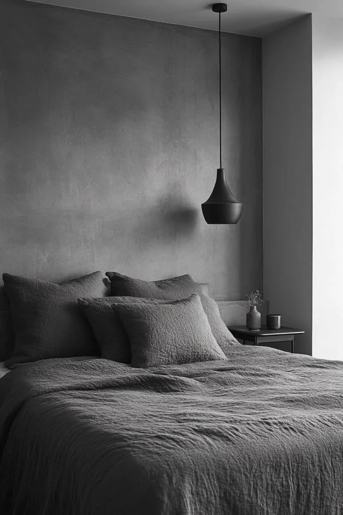 Harmonious Monochrome Bedroom