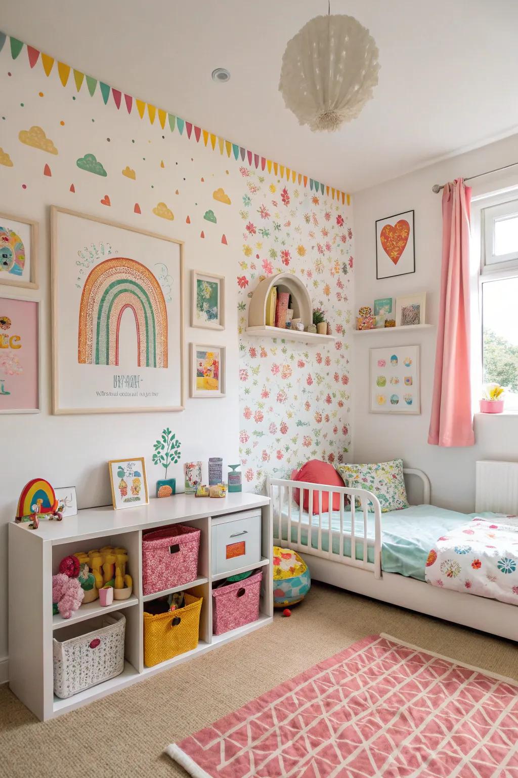 Creative wall art ignites imagination.