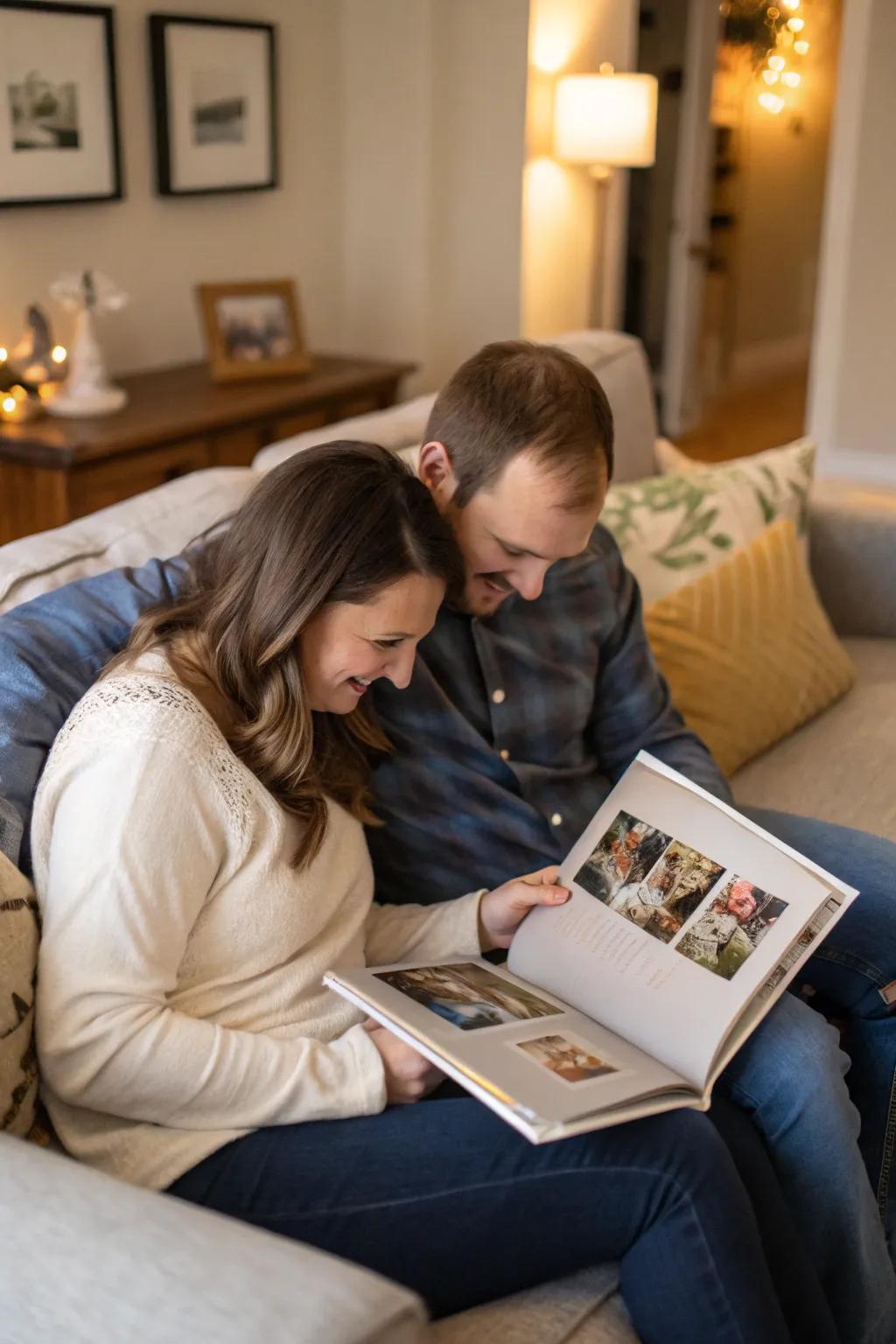 Relive your shared memories through photo albums.