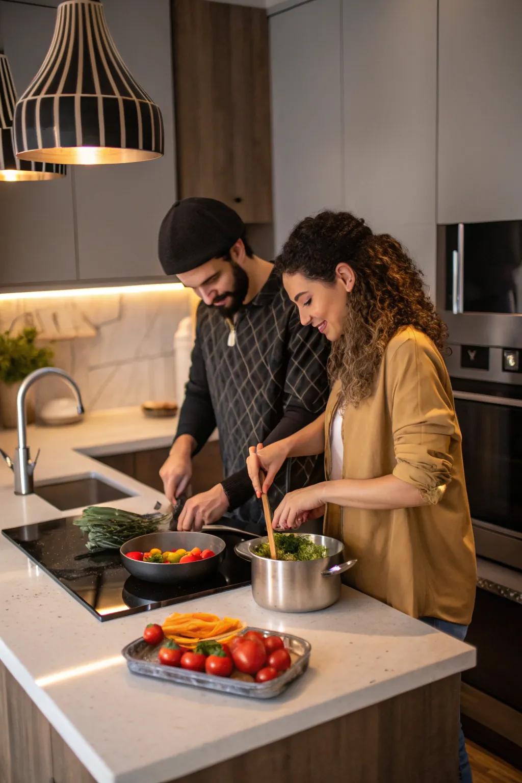 Bond over cooking a new recipe together.