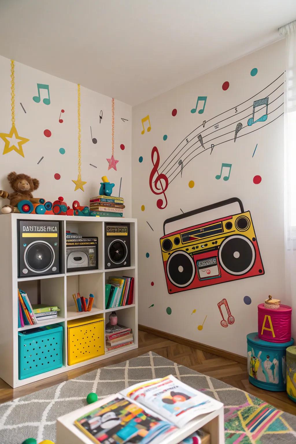 Create a lively music space.