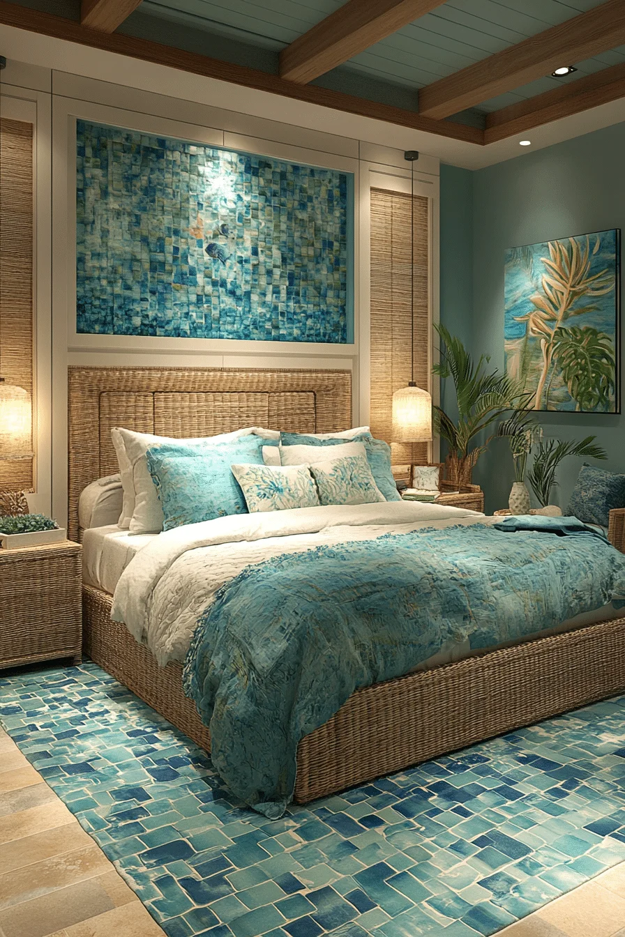 Tidepool Inspired Bedroom