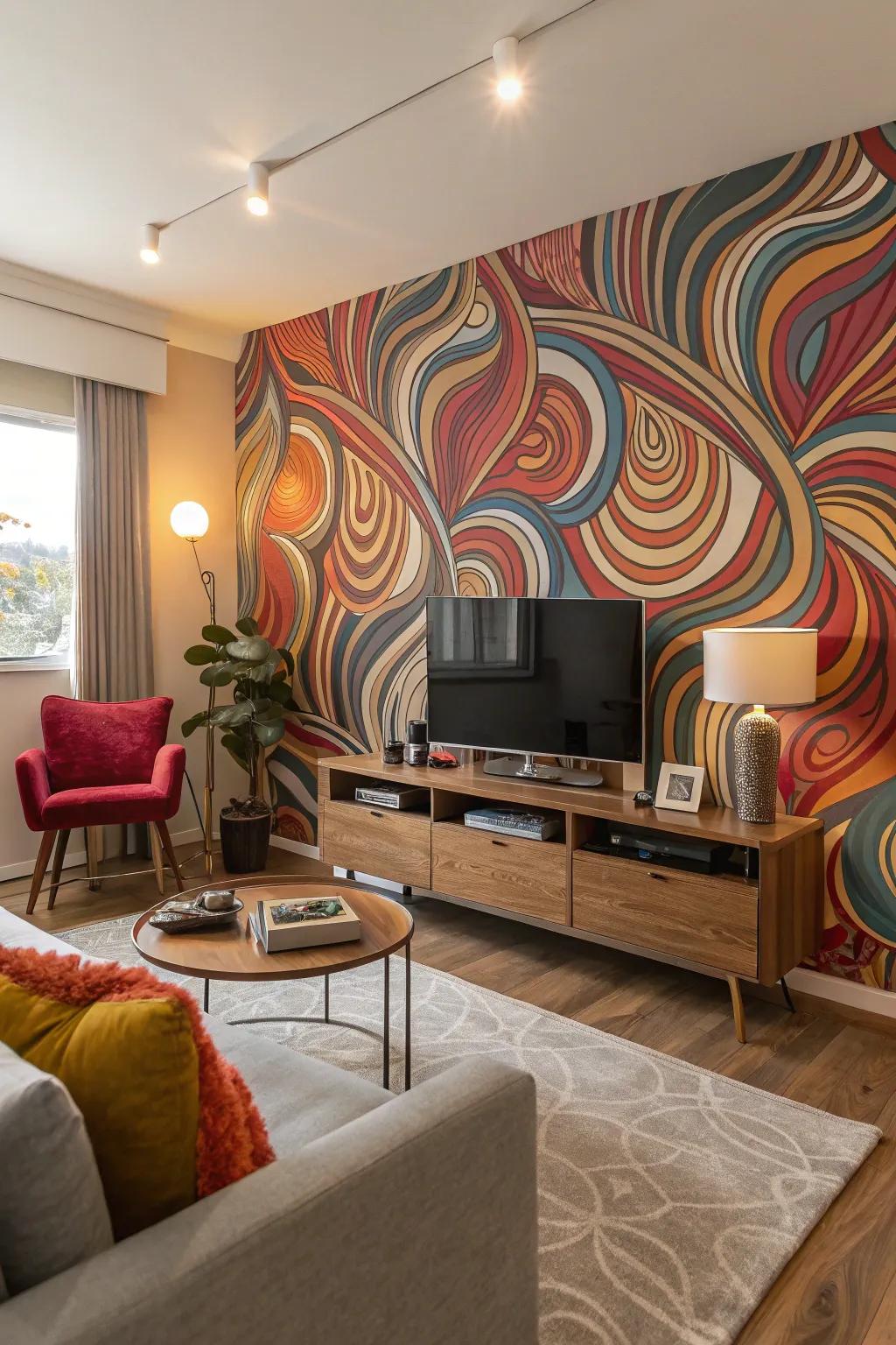 Dynamic abstract digital wallpaper designs.