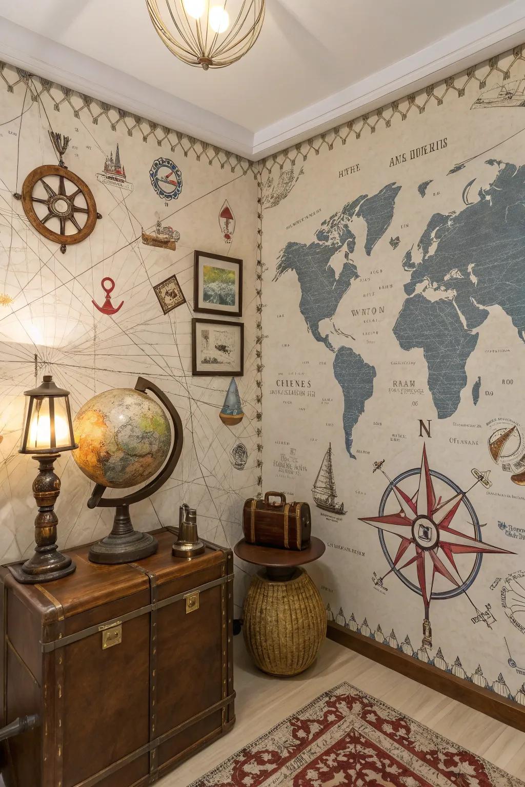 Travel-themed wallpaper designs that inspire adventure.