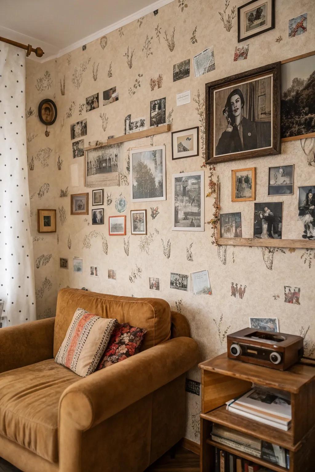 Retro wallpaper designs that evoke classic charm.