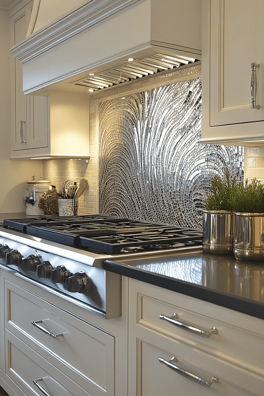 Colorful kitchen backsplash