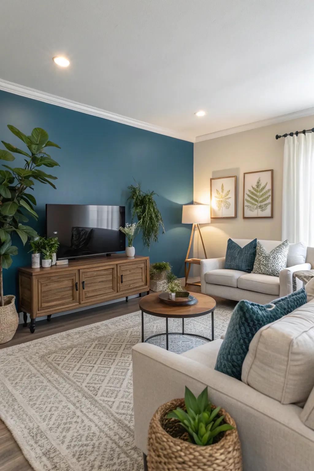 Accent walls add depth and personality