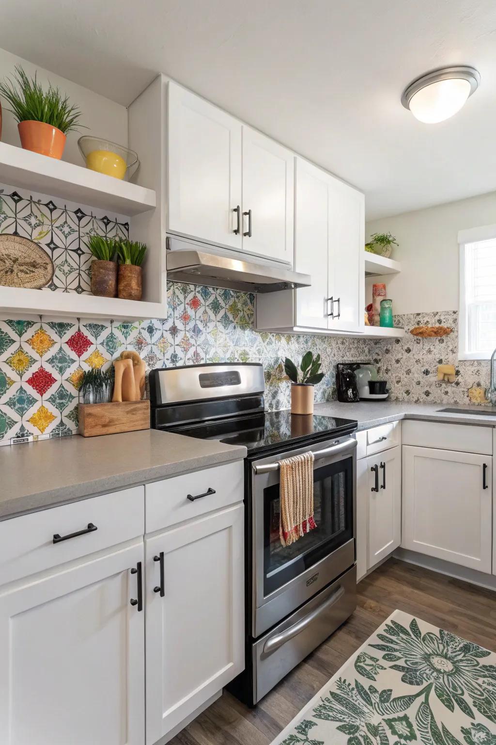 Update your kitchen with peel-and-stick backsplashes