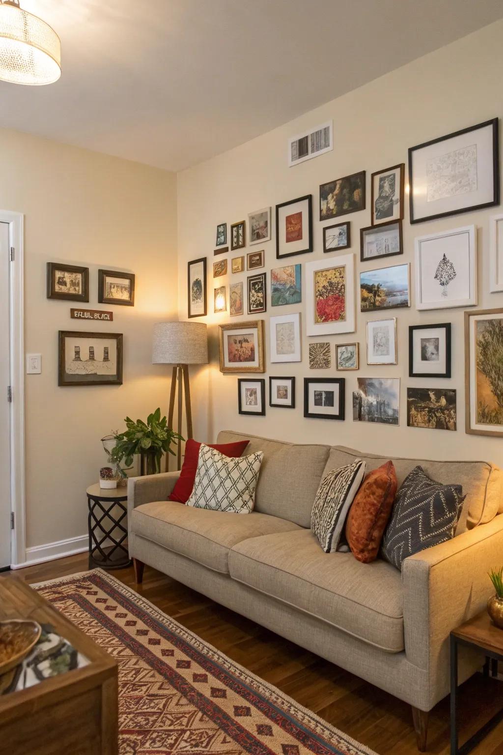 Personalize your space with a gallery wall