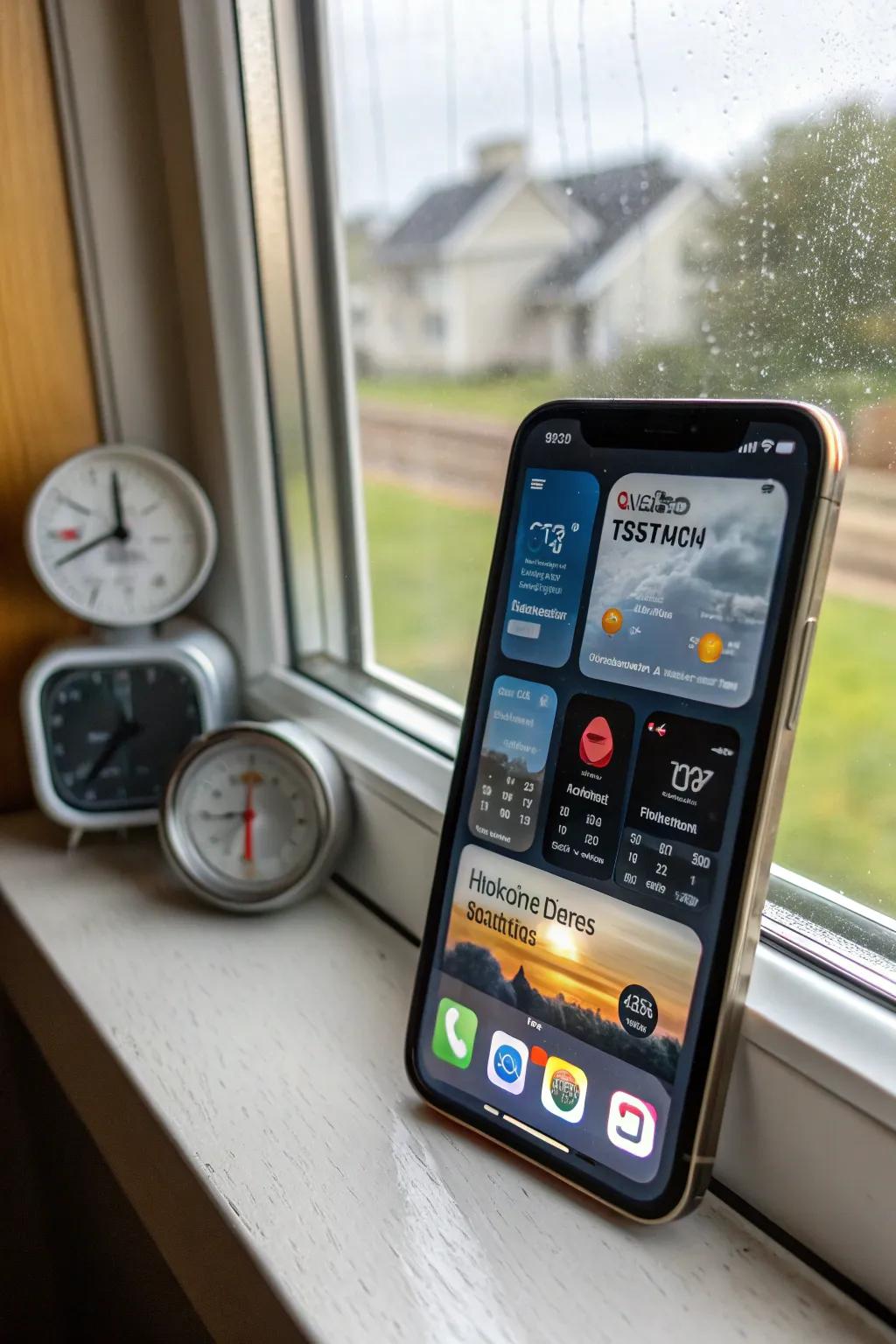 Weather widgets keep you informed while enhancing your screen's look.