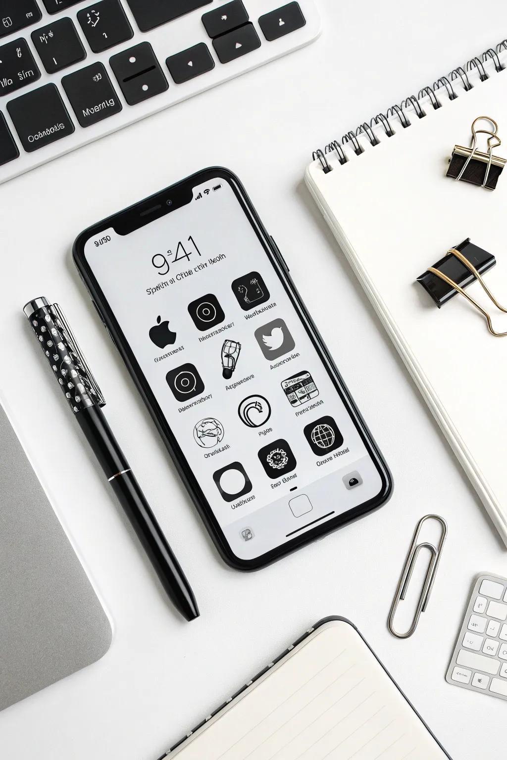 Monochrome aesthetics offer classic simplicity and sophistication.