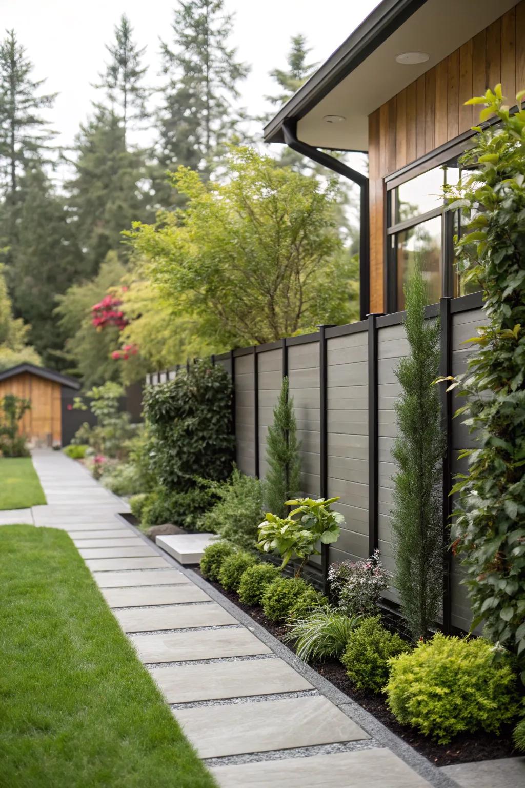 Privacy screen providing seclusion and style