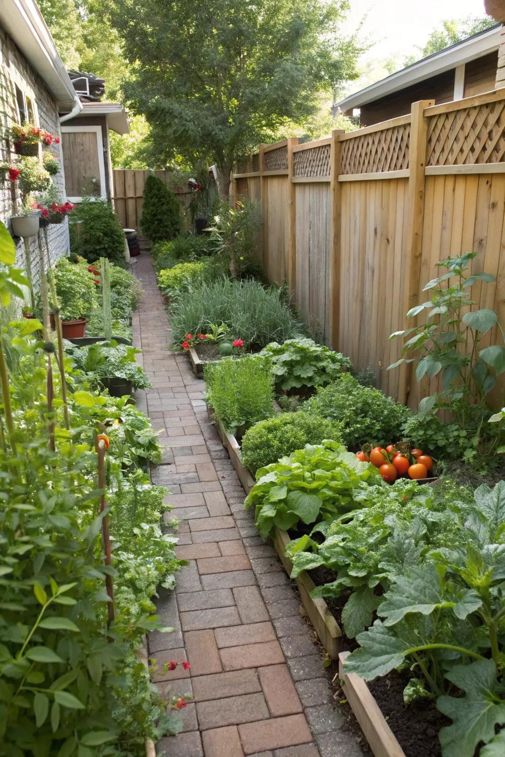Edible garden adding both beauty and utility