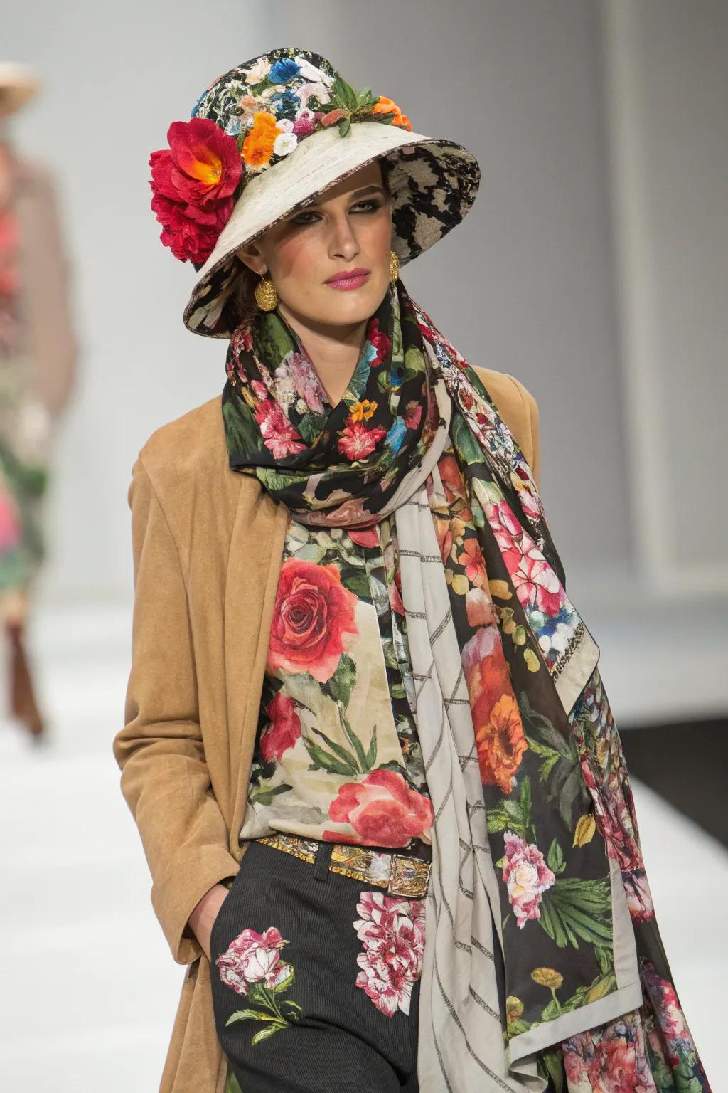 Add floral flair to your wardrobe with stylish accessories.