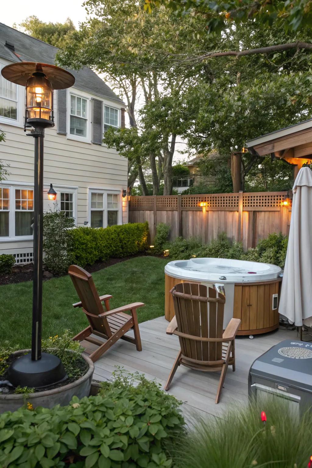 Year-round features keep your backyard inviting no matter the weather.
