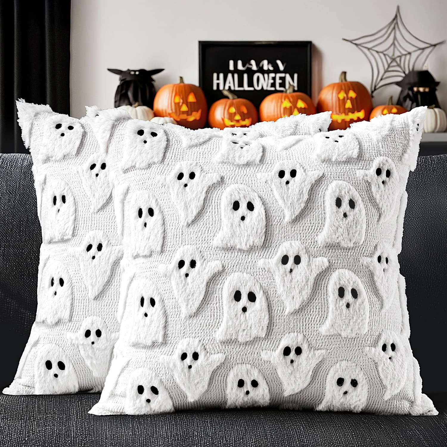 MIULEE Ghost Pillow Covers