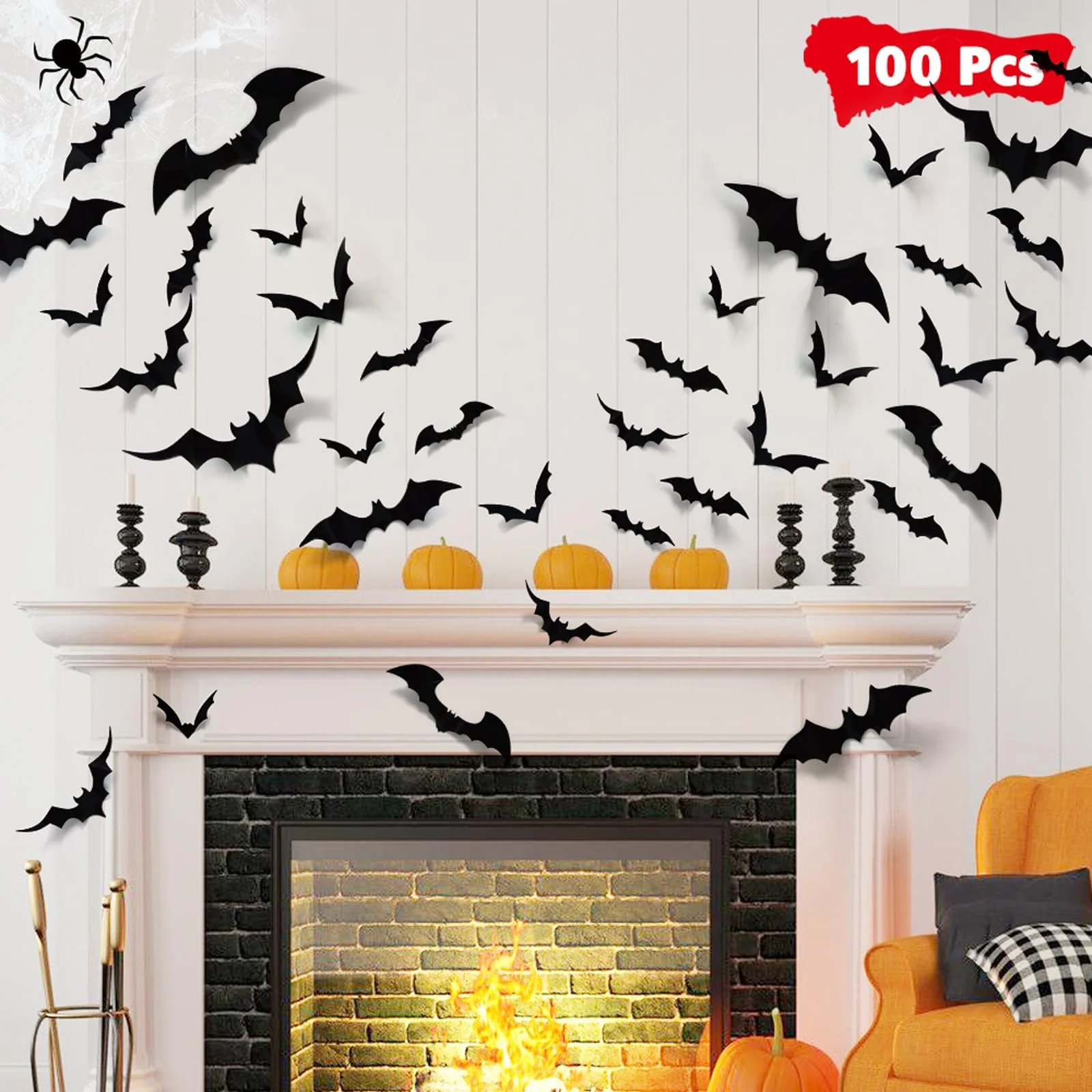 LUDILO Halloween Bat Stickers