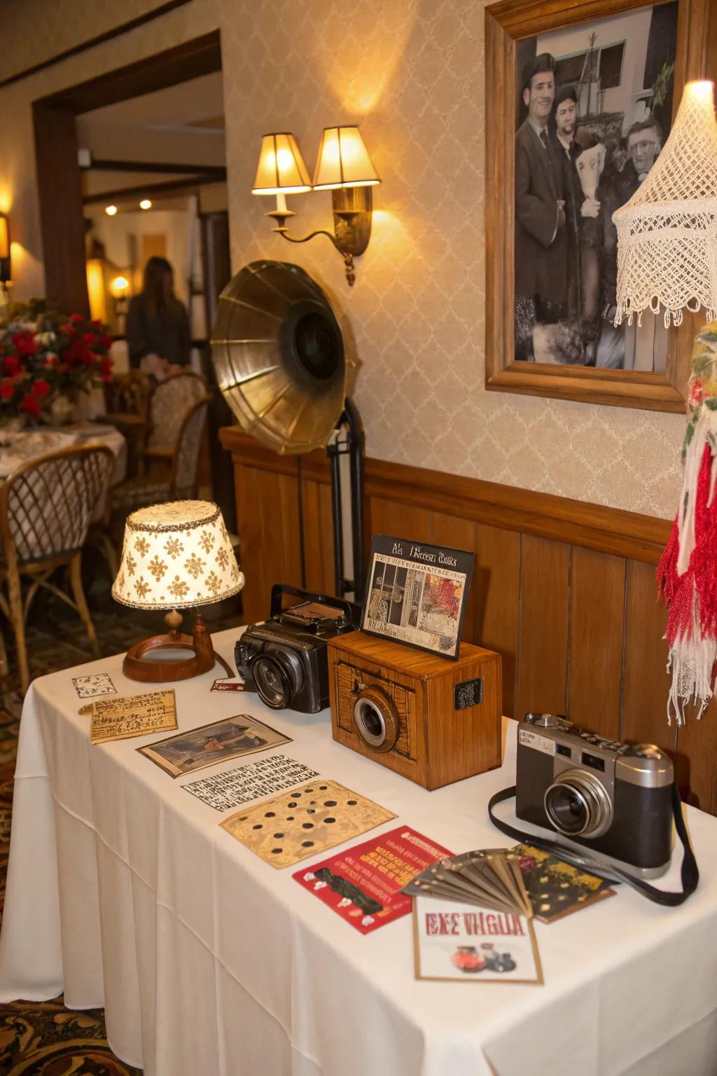 Themed setups enhance the event's atmosphere.