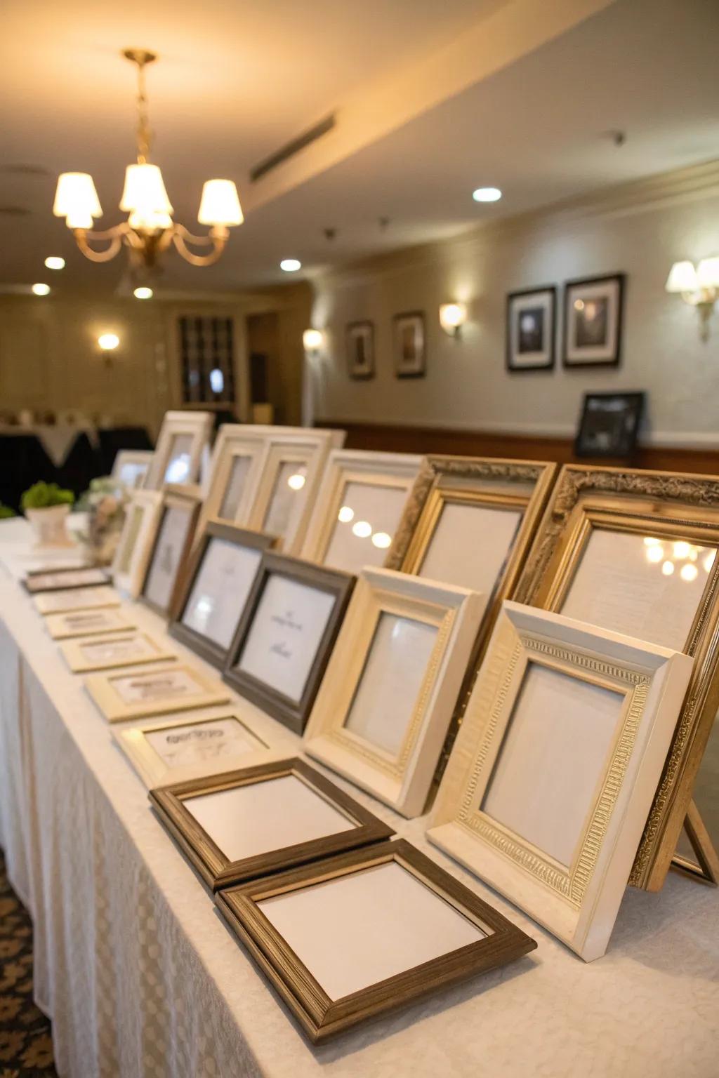 Photo frames serve as interactive and playful props.