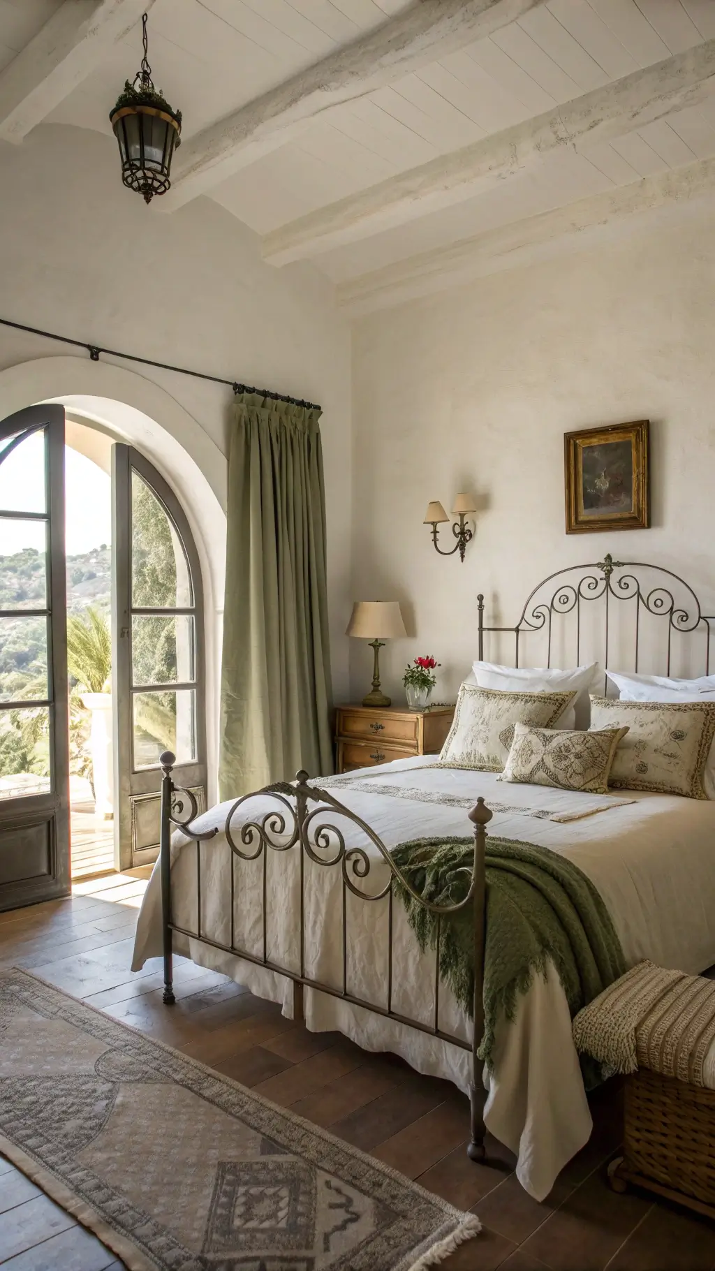 Layered textures and colors in a Spanish Revival styled room