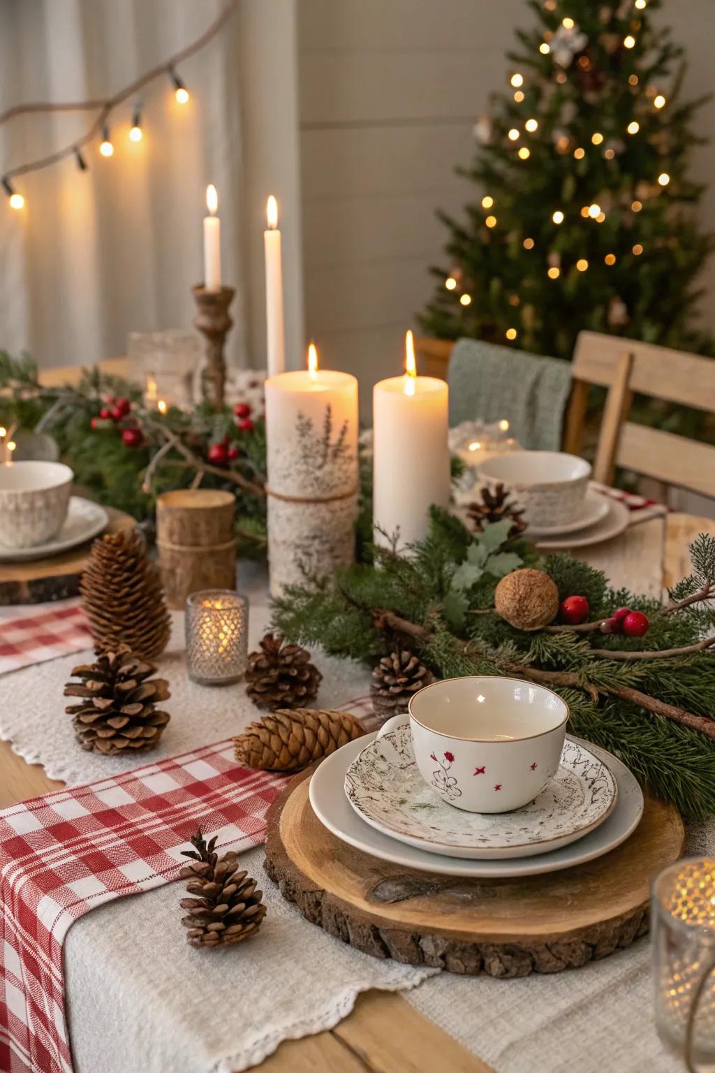 Themed table settings create a unified and charming look.