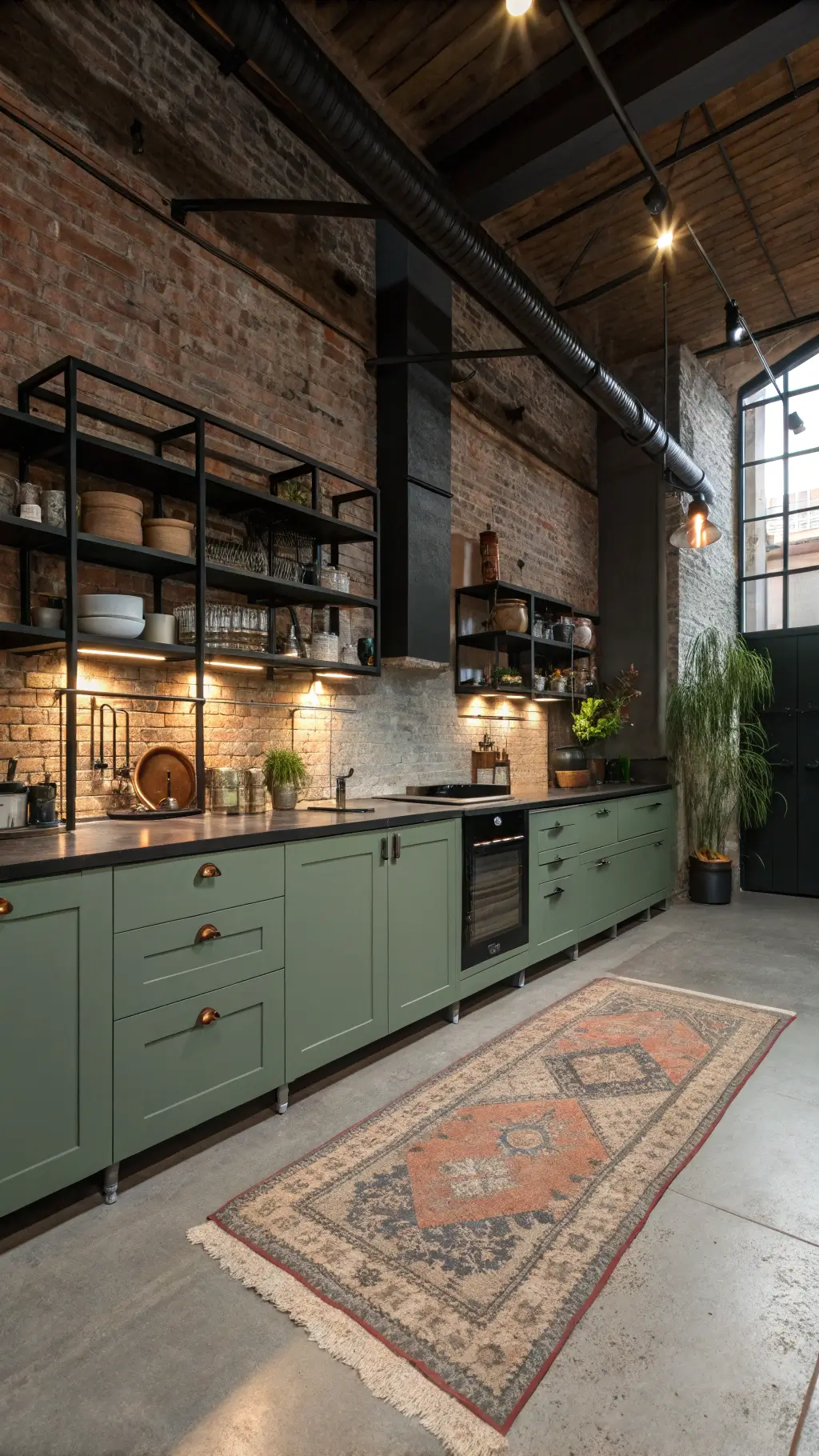 Budget-friendly sage green kitchen renovation