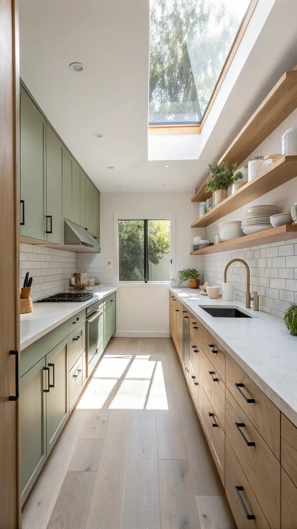 Bright Scandinavian kitchen with <a href=