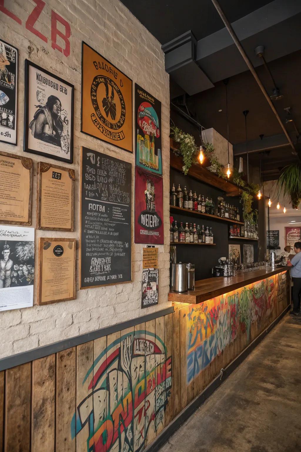 Eclectic themes create a lively and adaptable atmosphere.