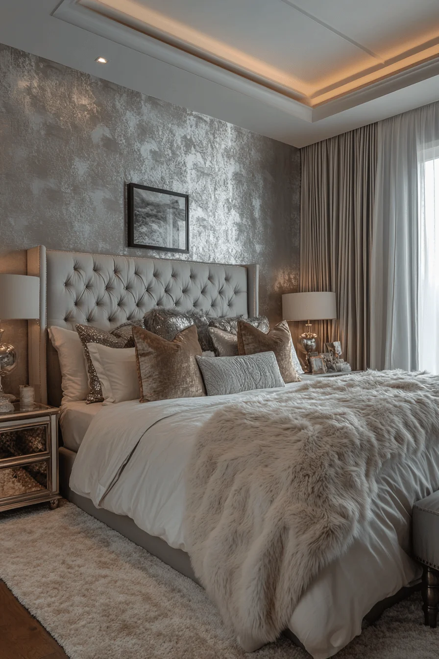 Golden Accented Luxury Bedroom