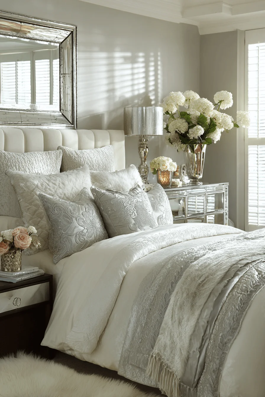 Silver Accented Bedroom