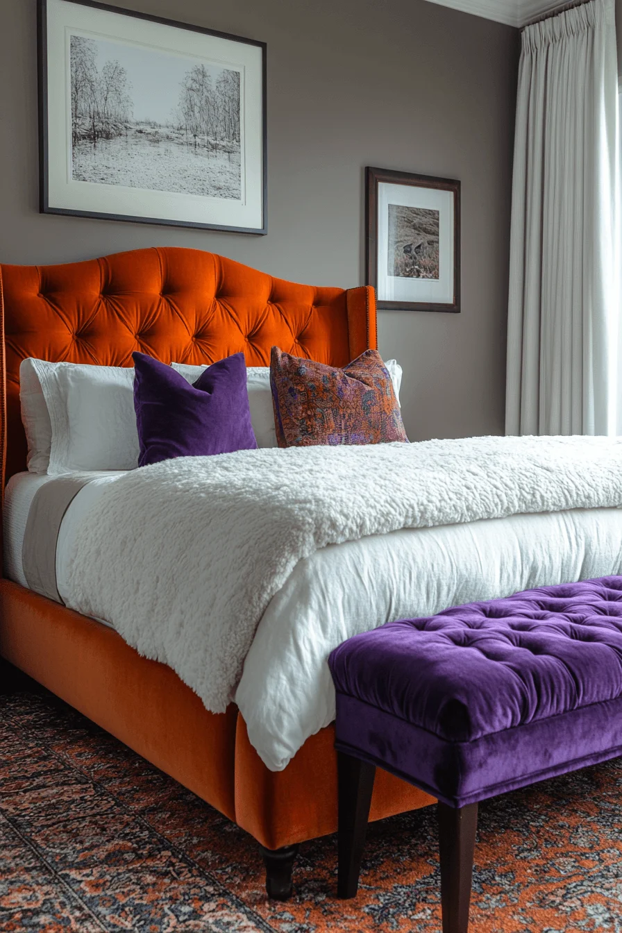 Velvet Accented Bedroom