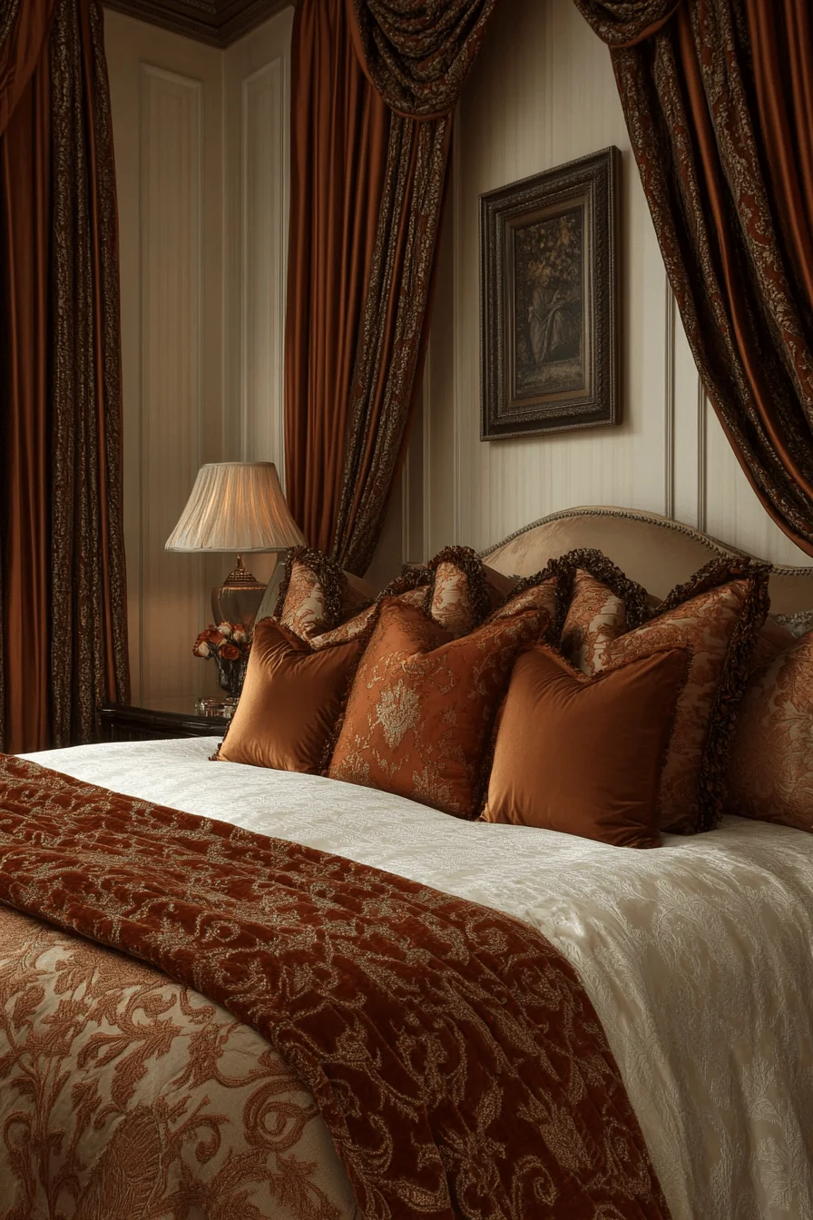 Silk Draped Luxury Bedroom