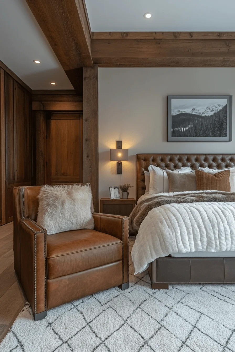 Leather Accented Bedroom