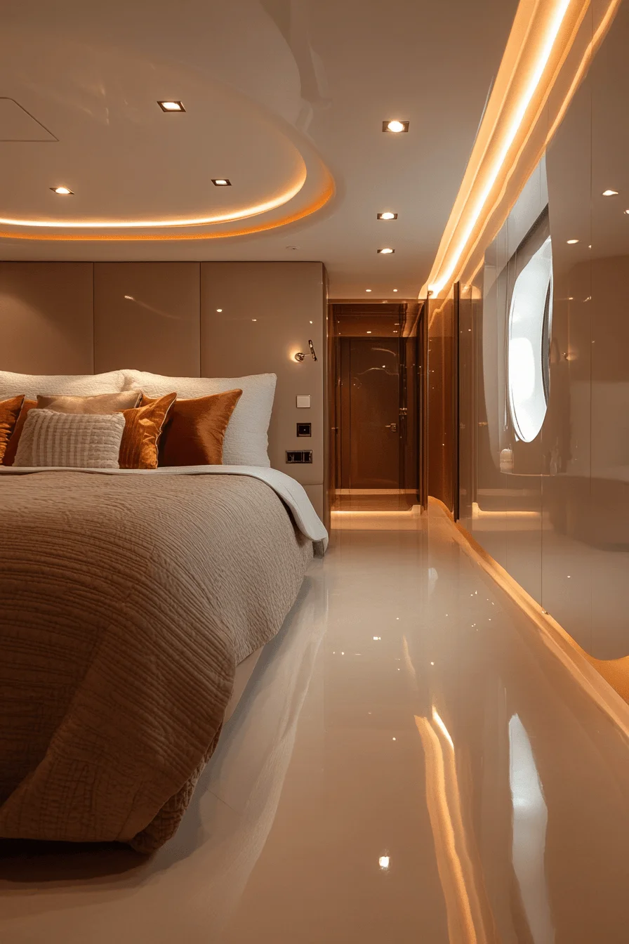 Glossy Finish Bedroom