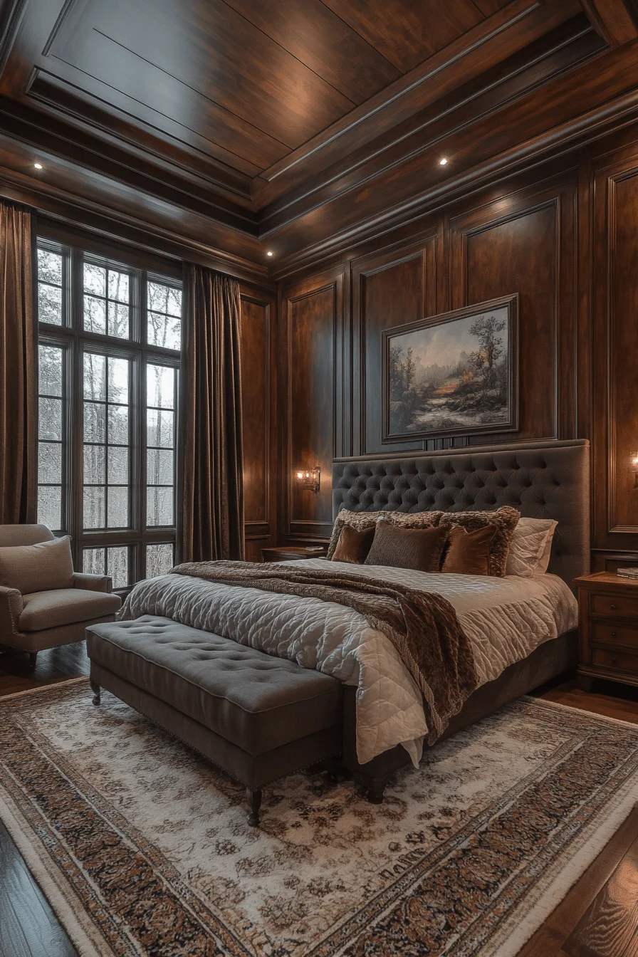 Wood Detailed Bedroom