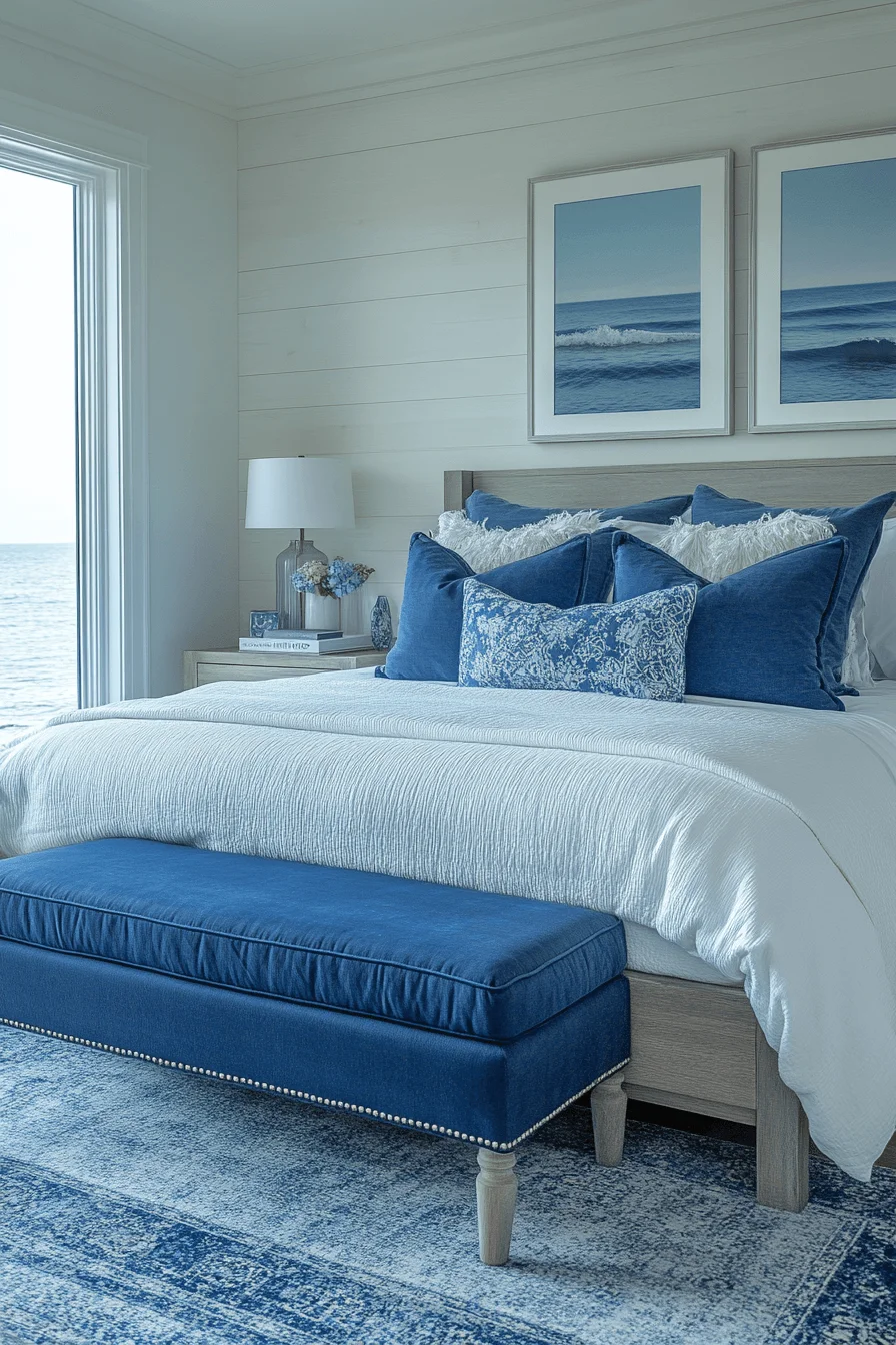 Blue Themed Luxury Bedroom