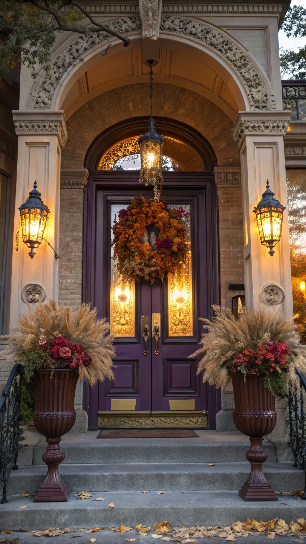 Storage of fall door decorations