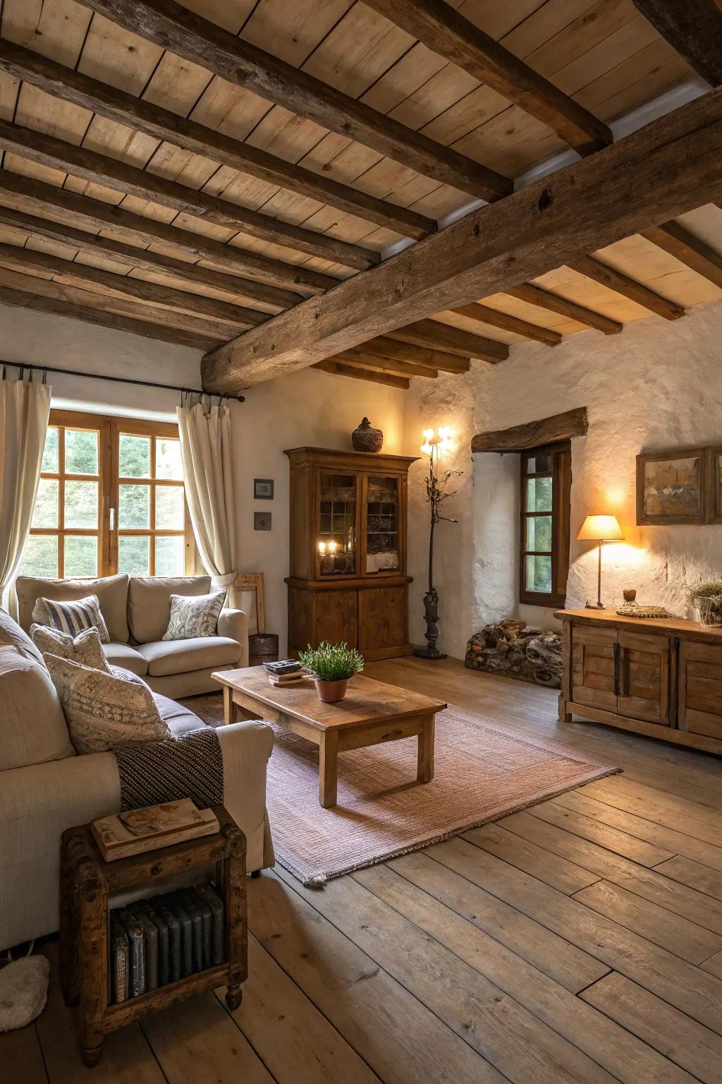 Floorboards lifted to reveal a secret compartment.