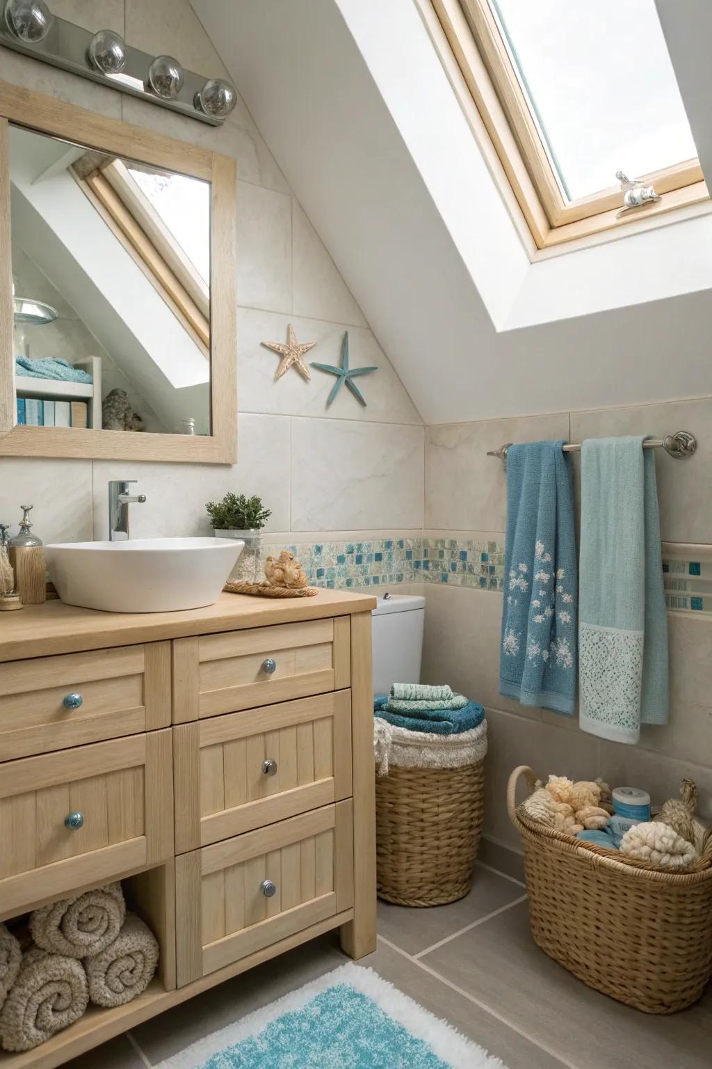 A skylight creates a direct link to the open sky.