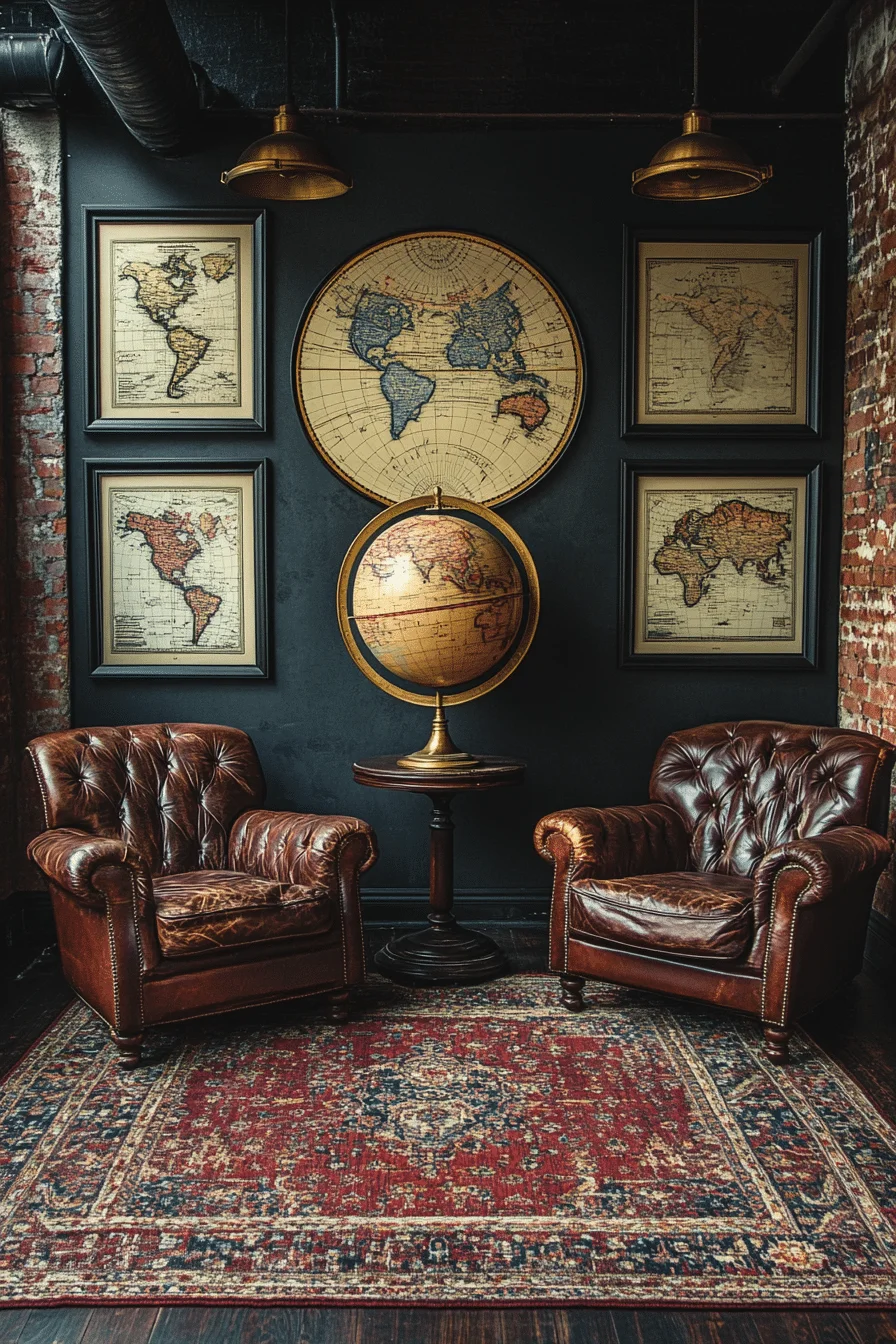 Antique Explorer Map Chamber