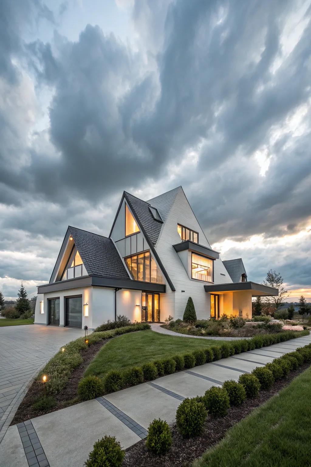 Striking modern architectural design.