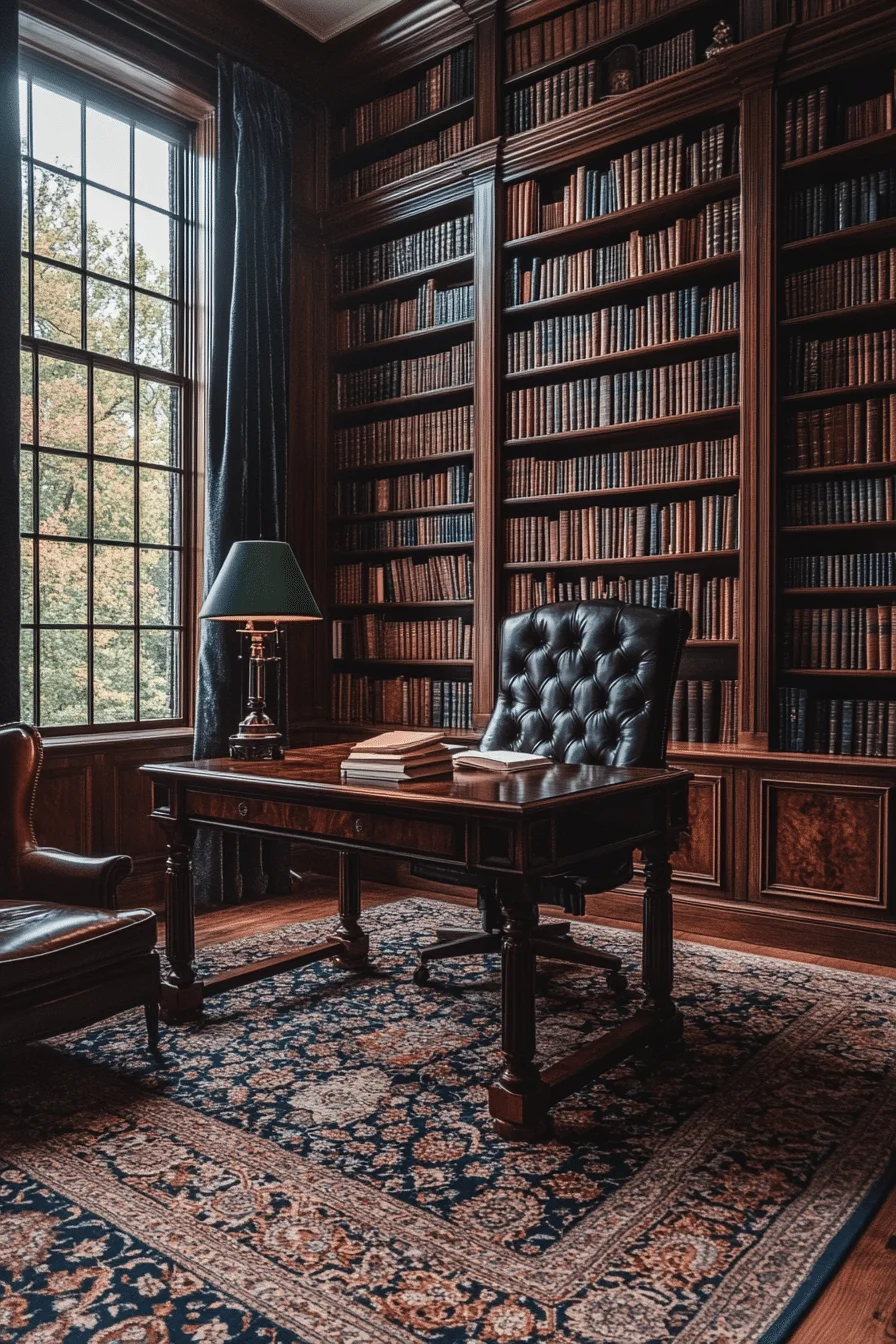 Classic Dark Wood Office