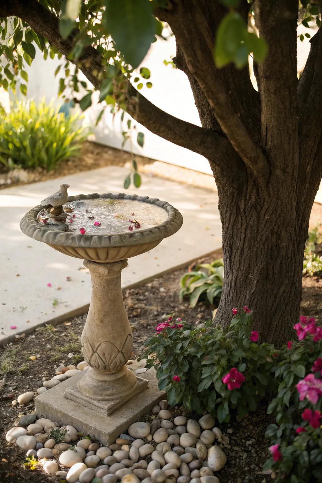 Water features add vitality and calm to gardens.