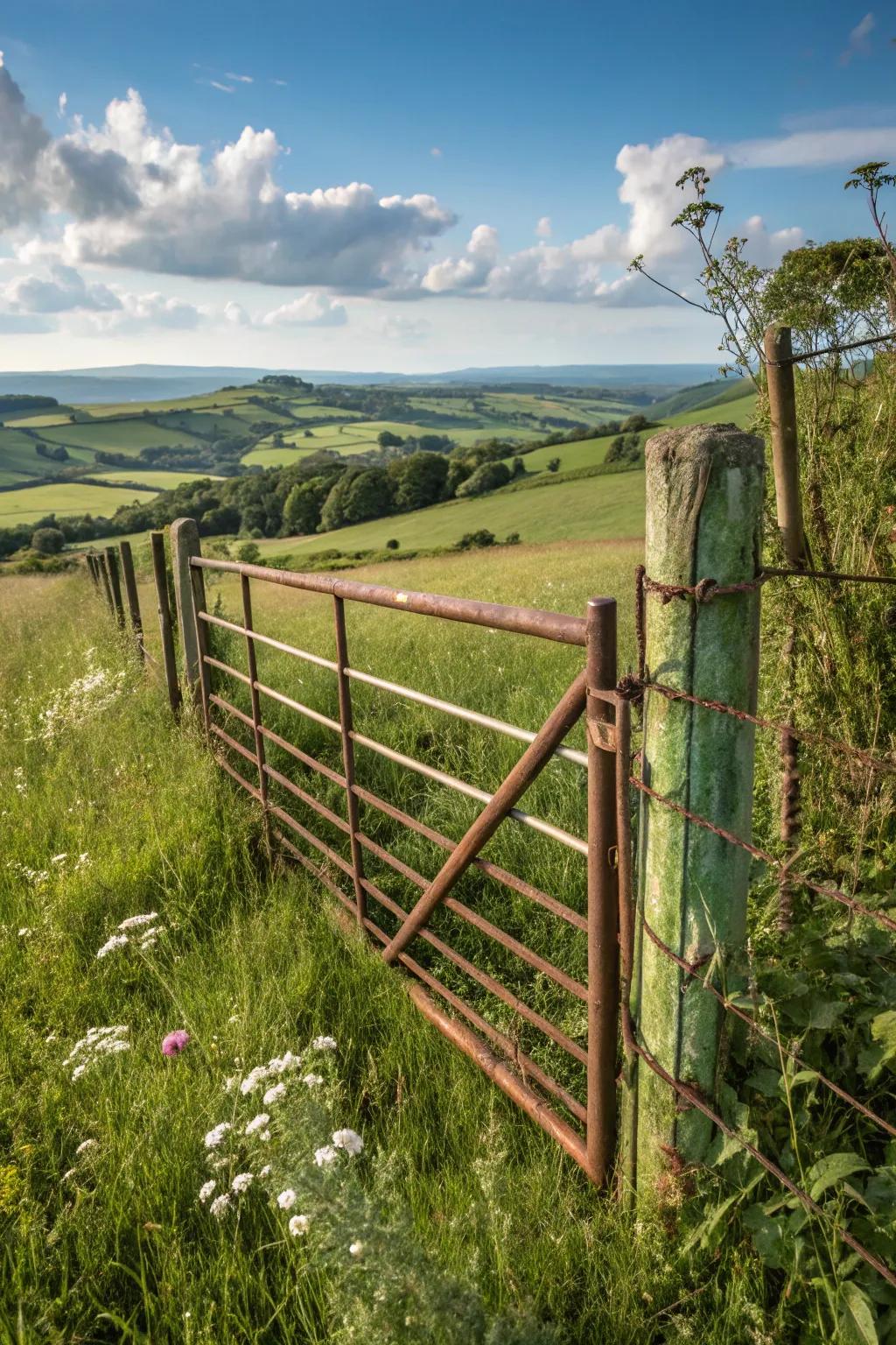 Earthy patinas add warmth and character to fences