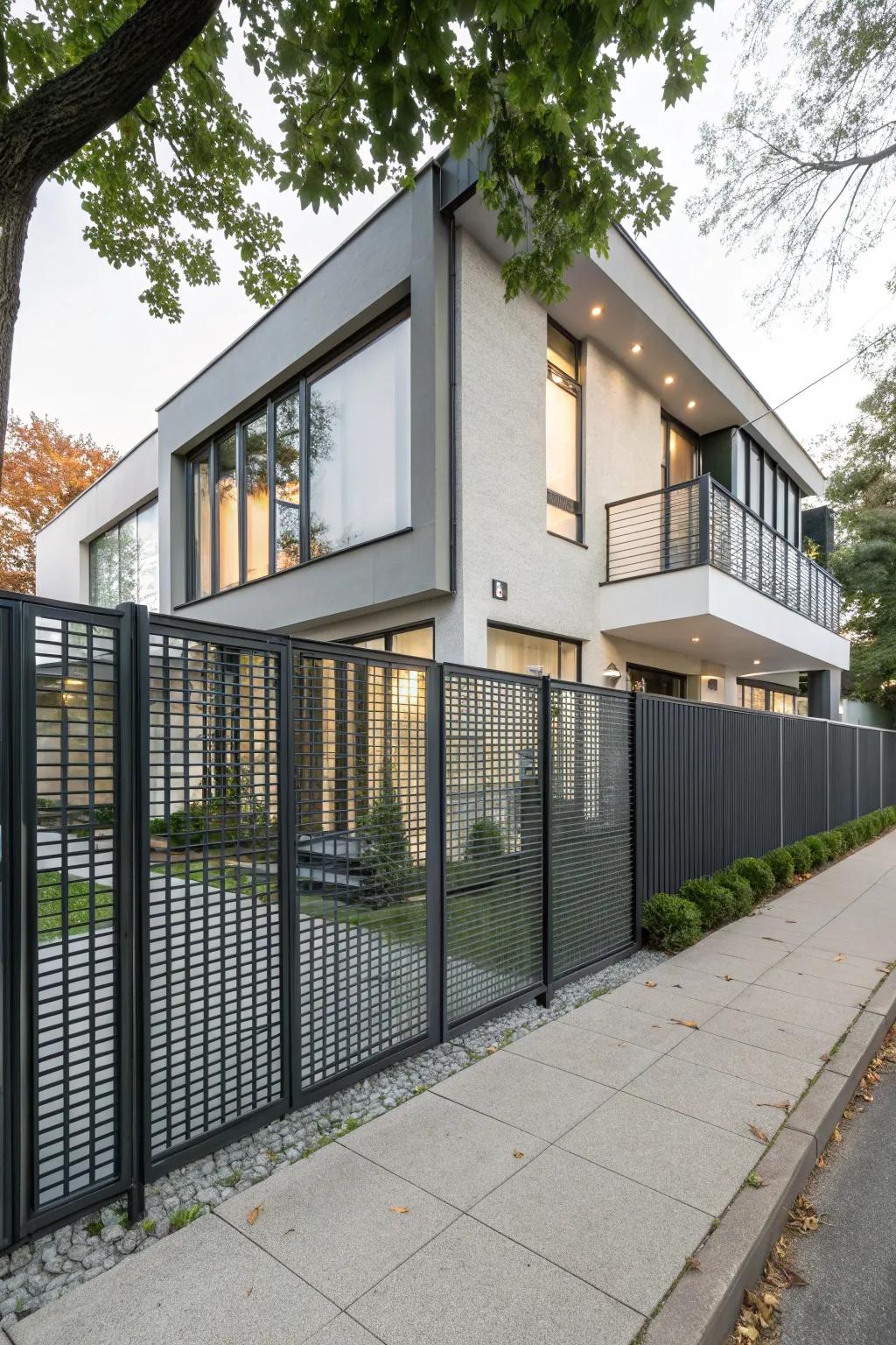 Minimalist metal panels suit contemporary homes