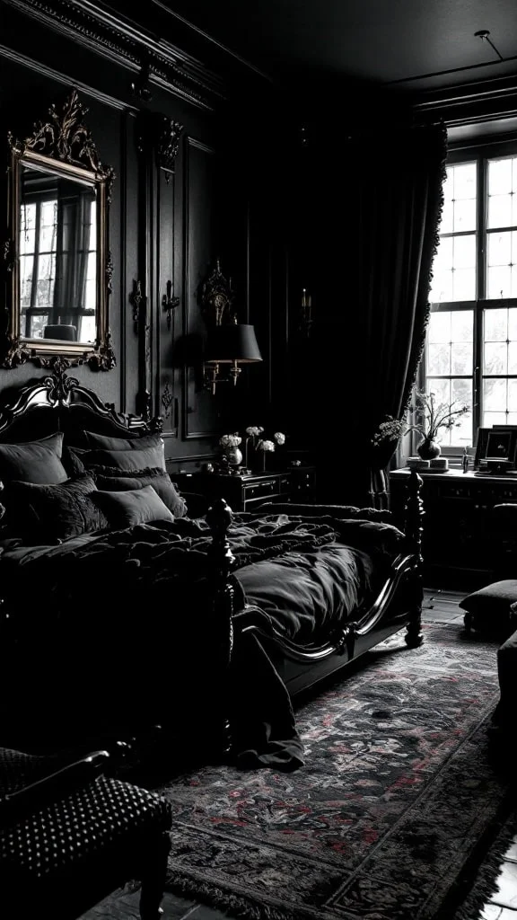 Monochrome Black Gothic Style