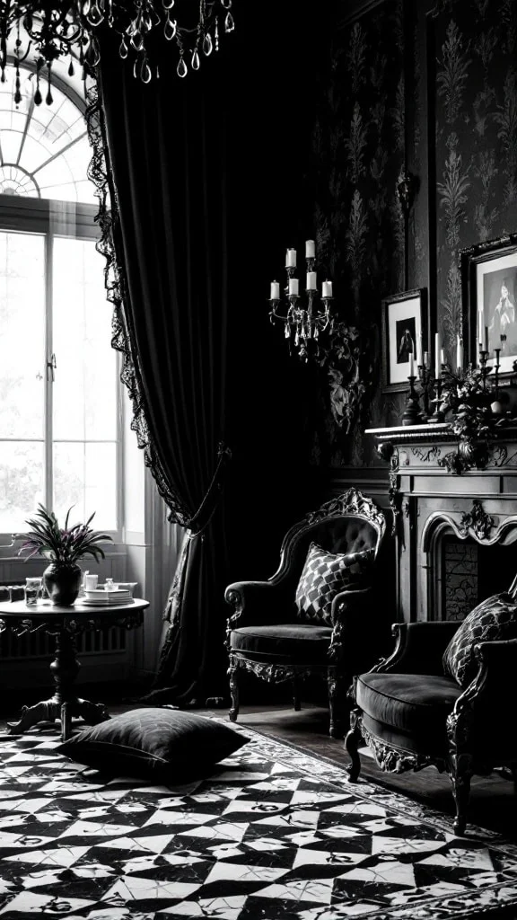 Harlequin Patterns in Victorian Gothic
