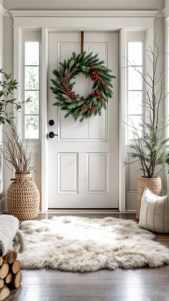 Winter Woodland Entryway