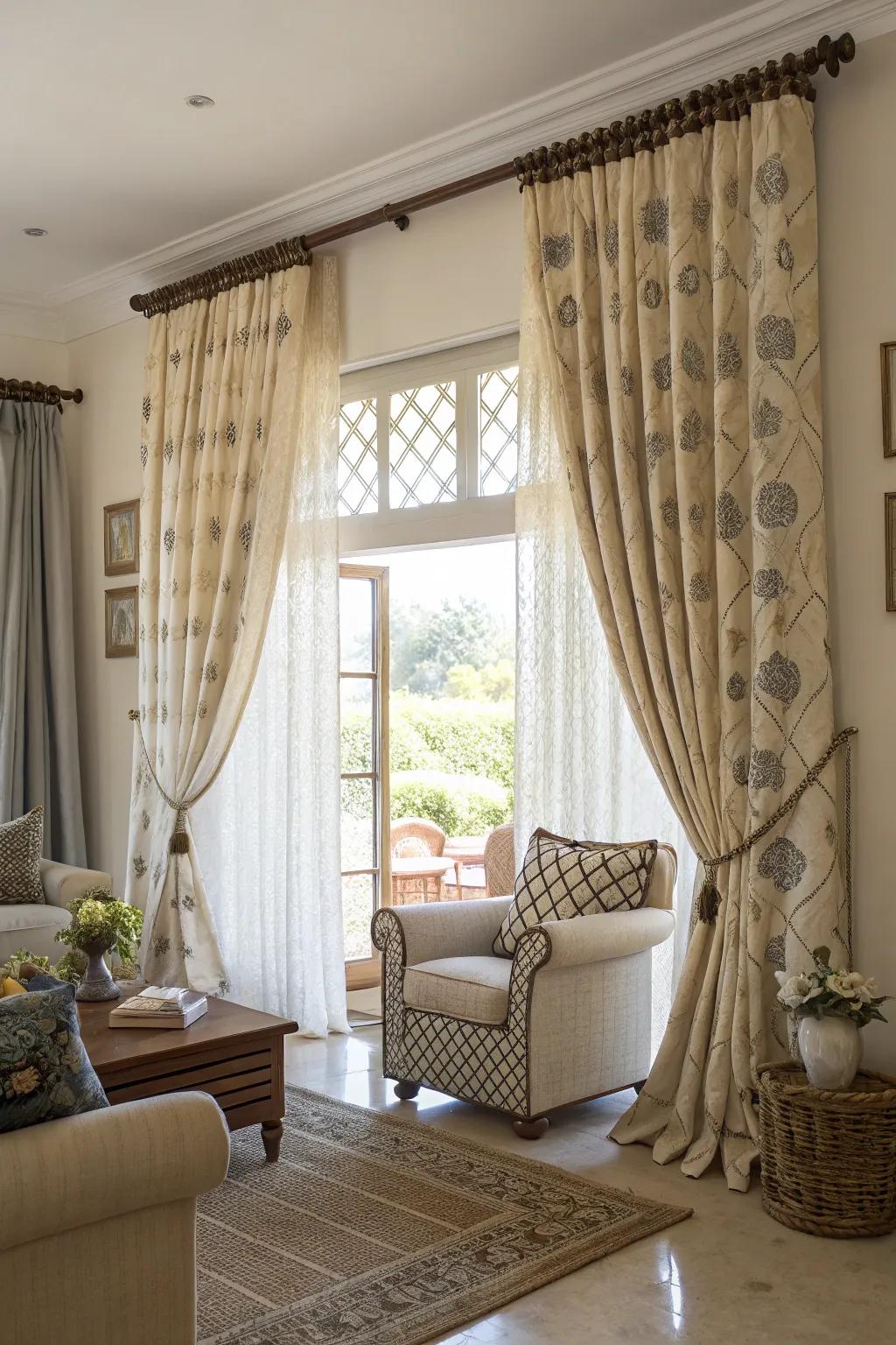 Combining modern and traditional styles creates a captivating look.